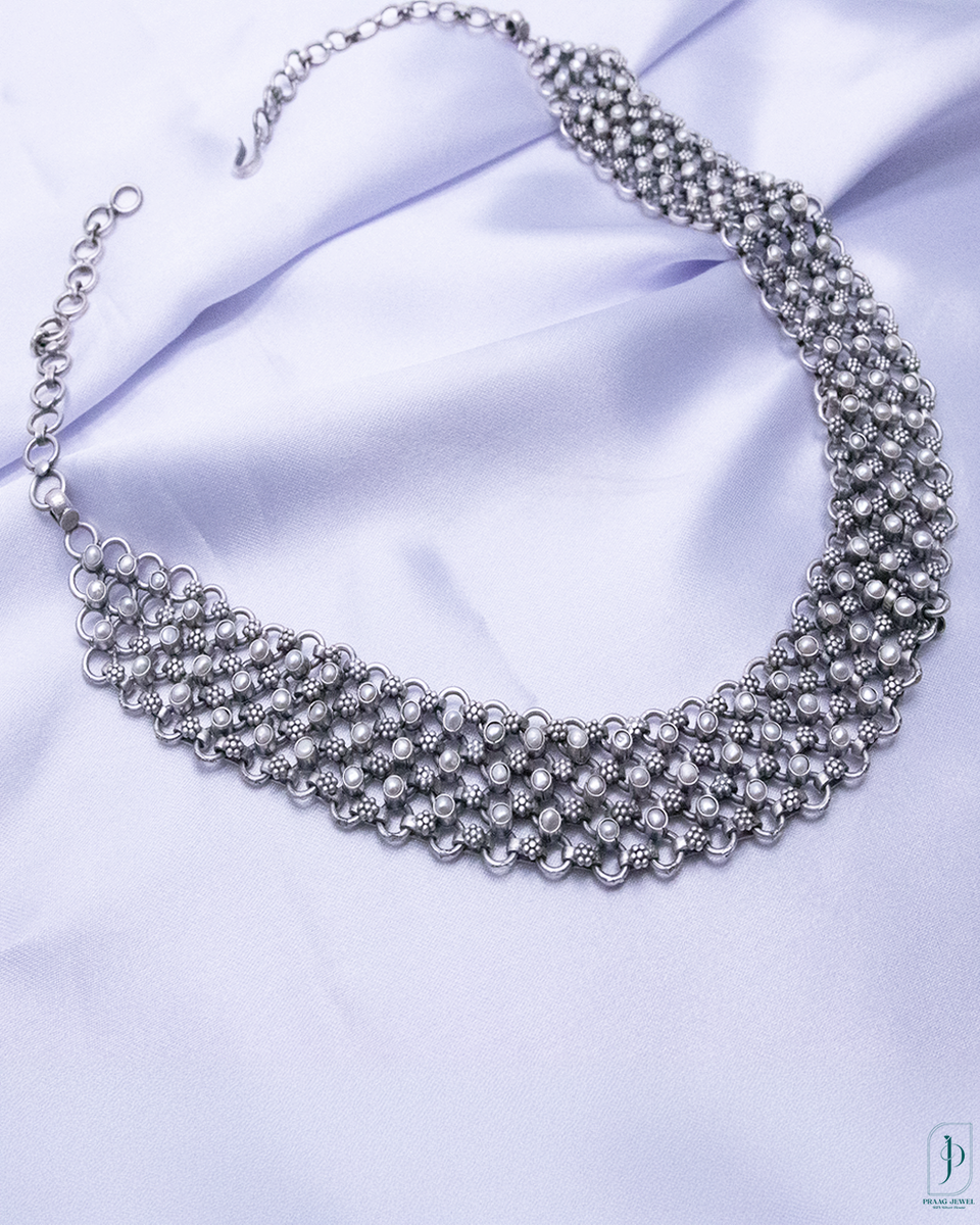 PRY 3way Silver Mix Chain Necklace シュウト PRY 3way Silver Mix Chain Necklace シュウト 3 Row Silver Mixed