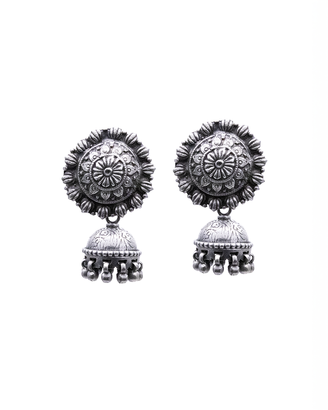 Ananya 925 Silver Jhumki With Oxidized Polish