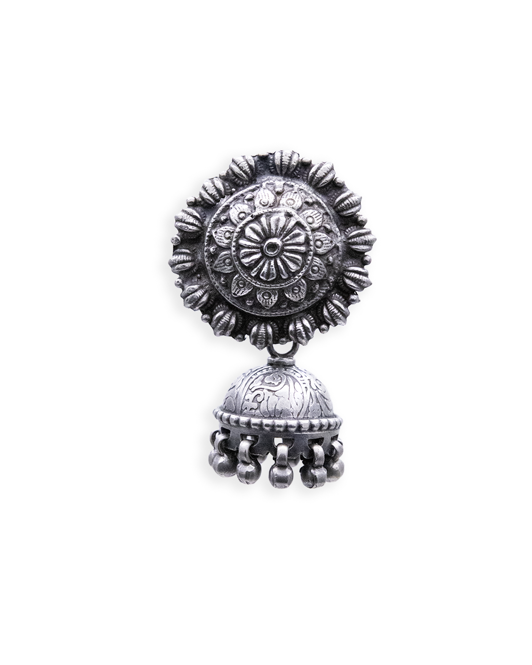 Ananya 925 Silver Jhumki With Oxidized Polish