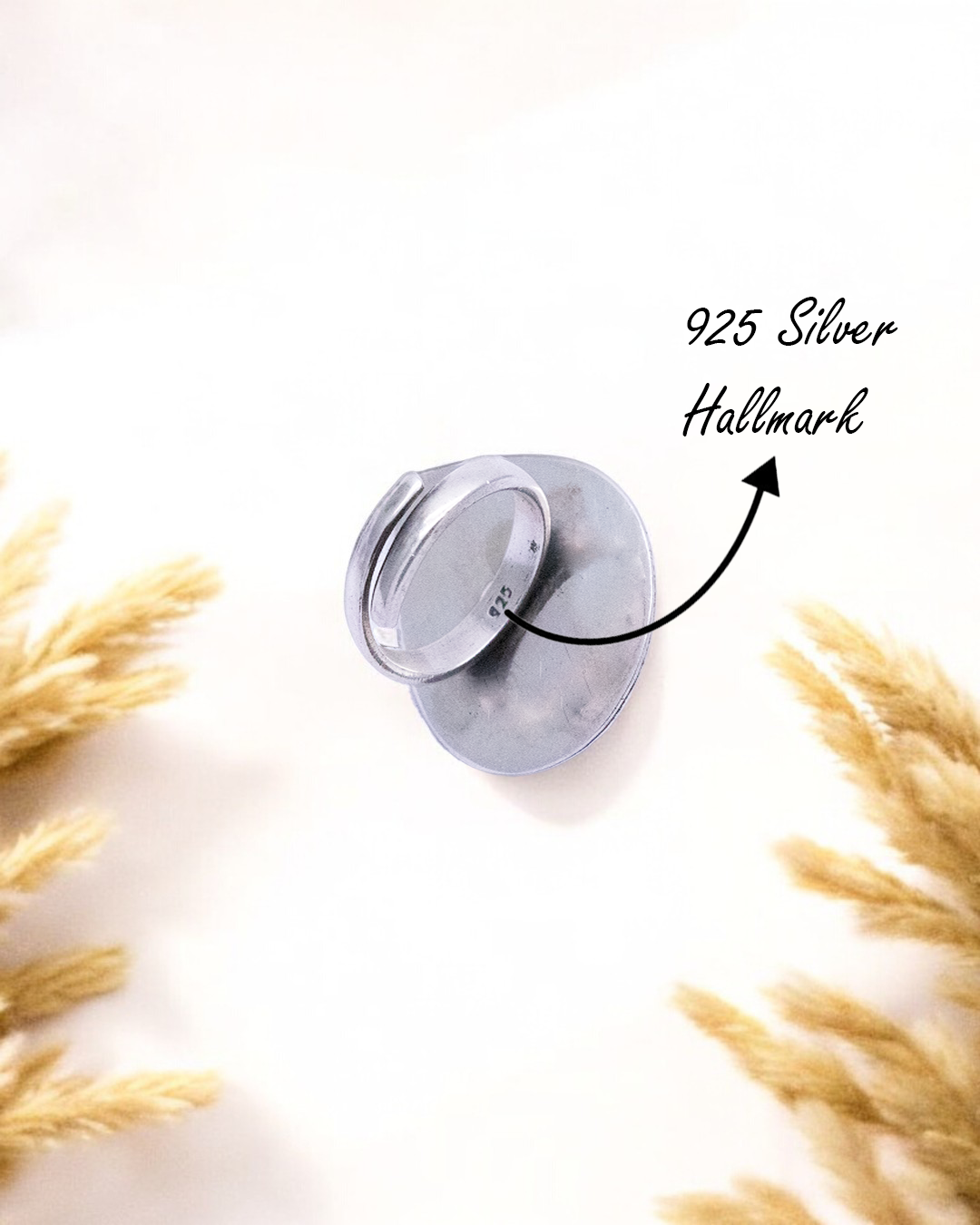 Handcrafted 925 Sterling Silver Teardrop Ring