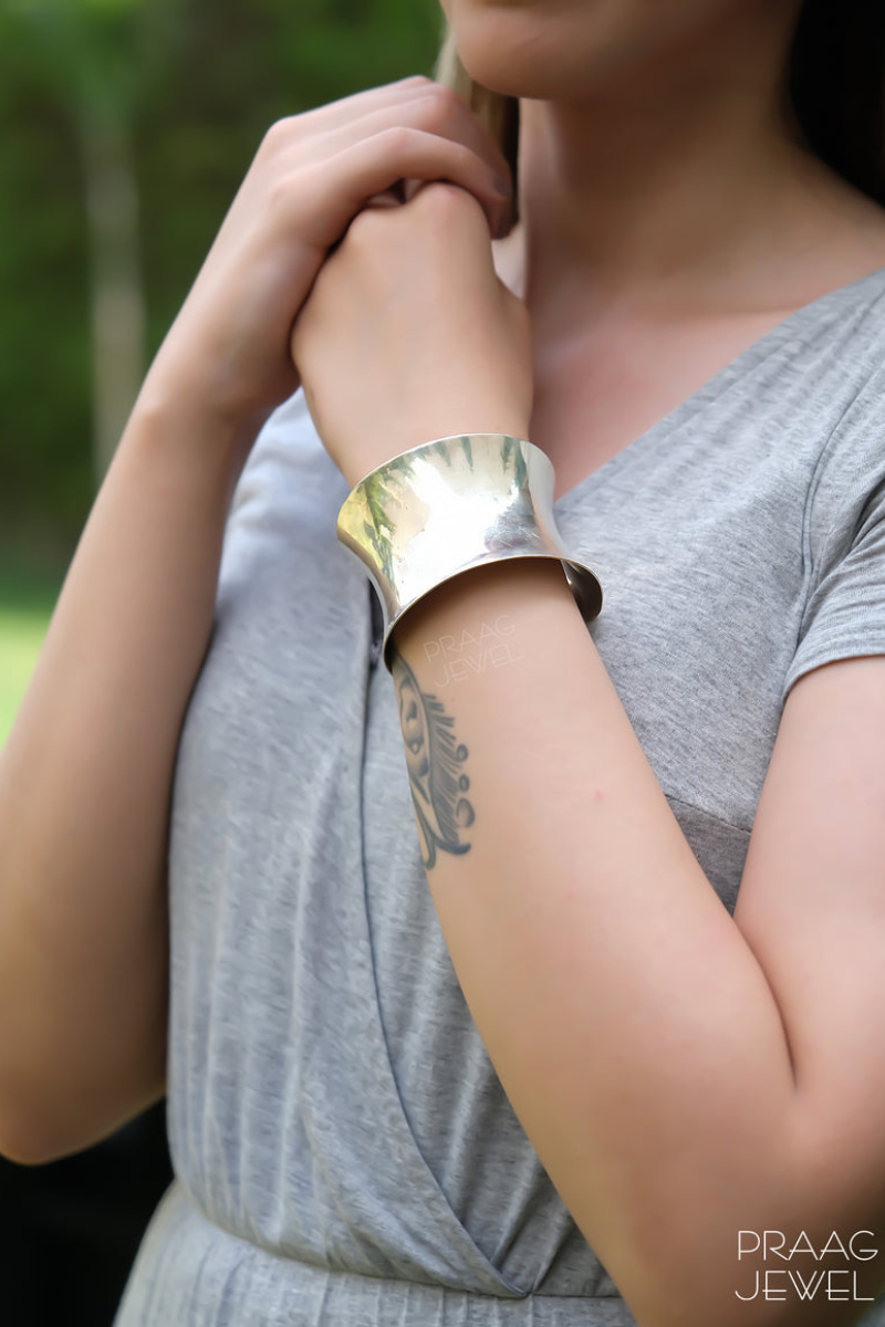 Sterling Silver Designer Bangle 0021