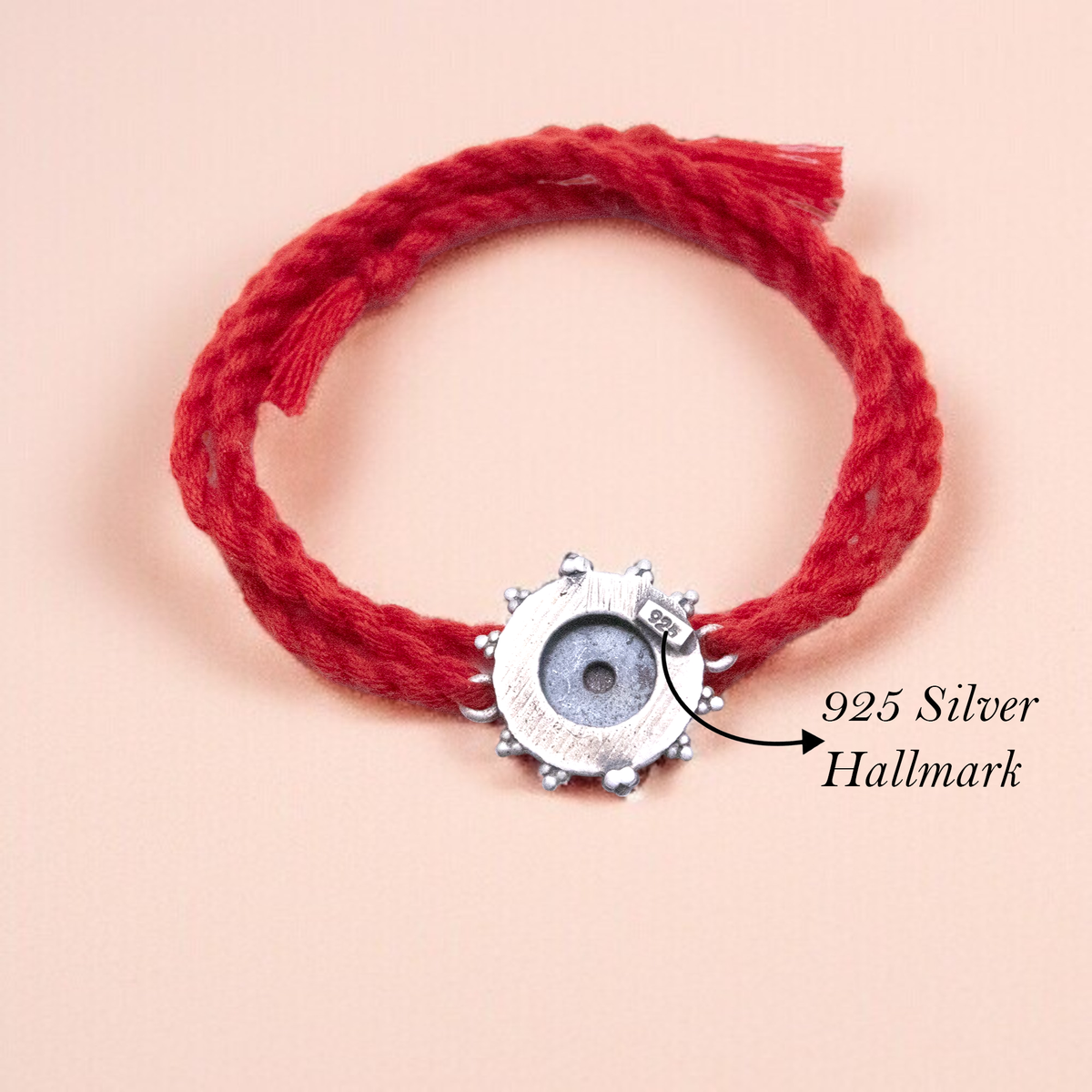 Mandala 925 Silver Rakhi for Brother