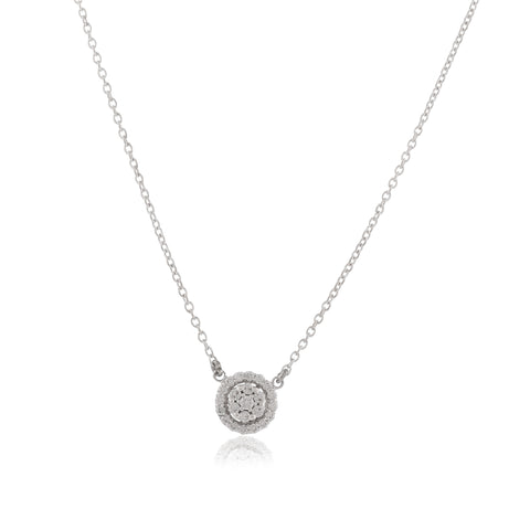 Solitaire 925 Sterling Silver Necklace 002