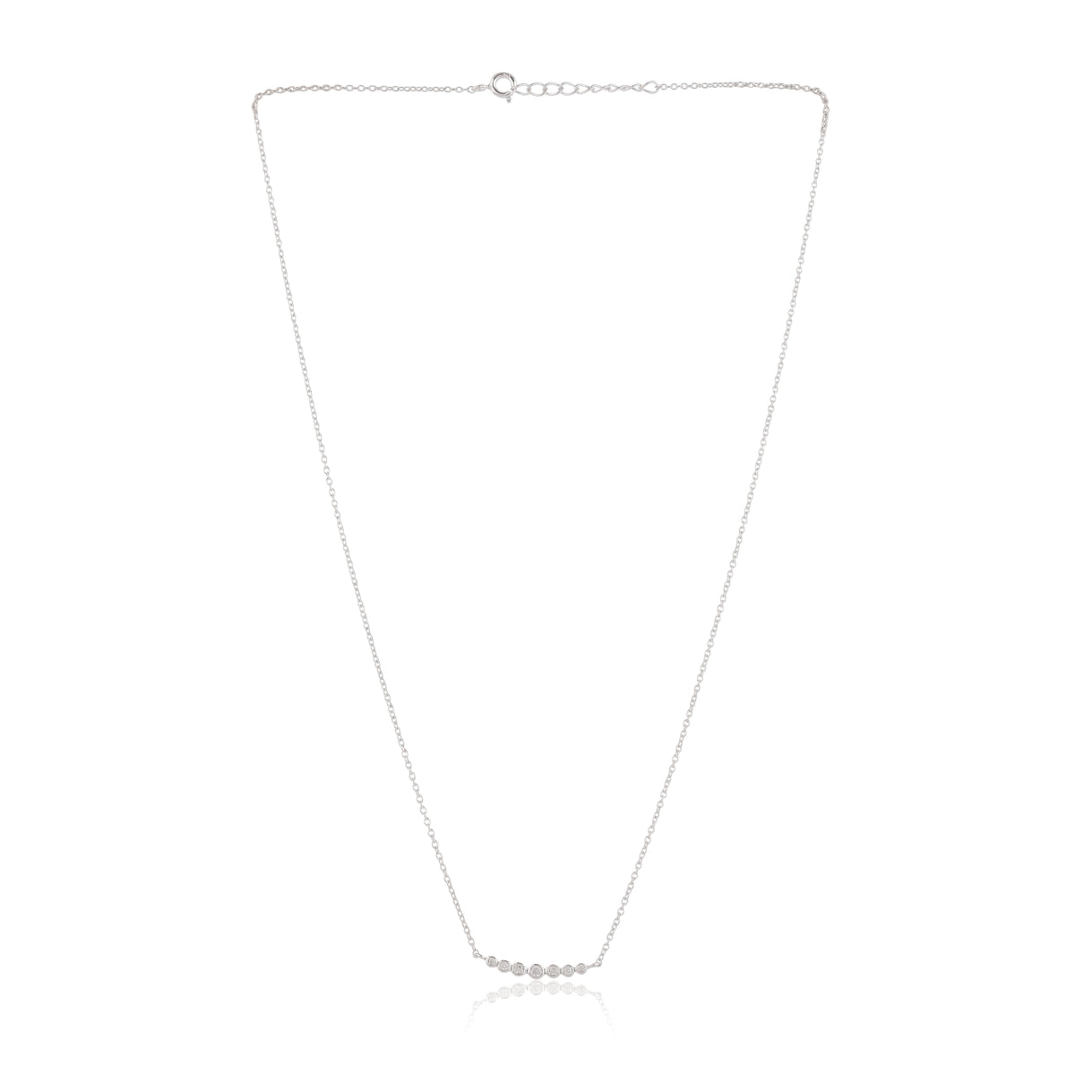 Designer Cz 925 Sterling Silver Necklace For Women and Girls 006