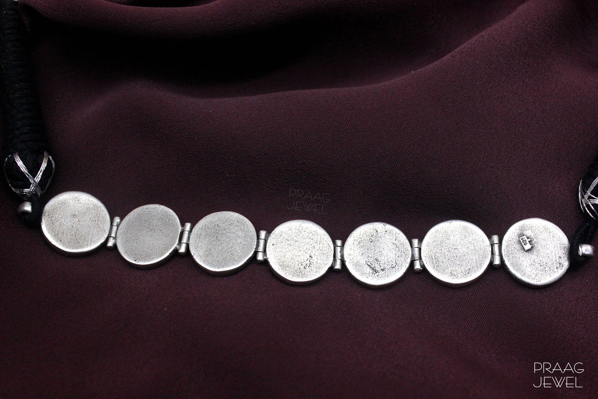 Silver Choker | kundan choker | Silver kundan choker | silver necklace | Necklace for women | Necklace for girls |