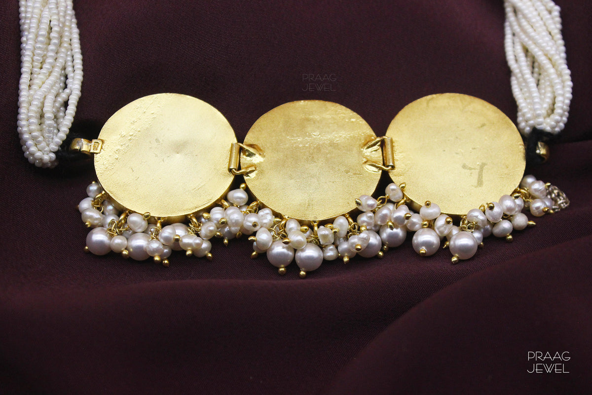 Kundan Choker Image | Silver Choker | kundan choker | Silver kundan choker | silver necklace |