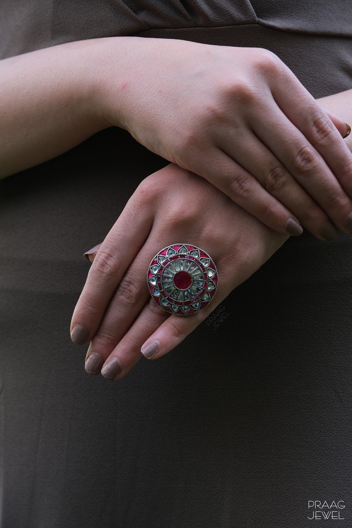 925 Silver Kundan Ring | Shiva Damru And Trisul Ring | Silver RIng Image | Silver ring | Silver ring image | Silver ring | 925 Ring  | Sterling Silver ring | Rings For girls 