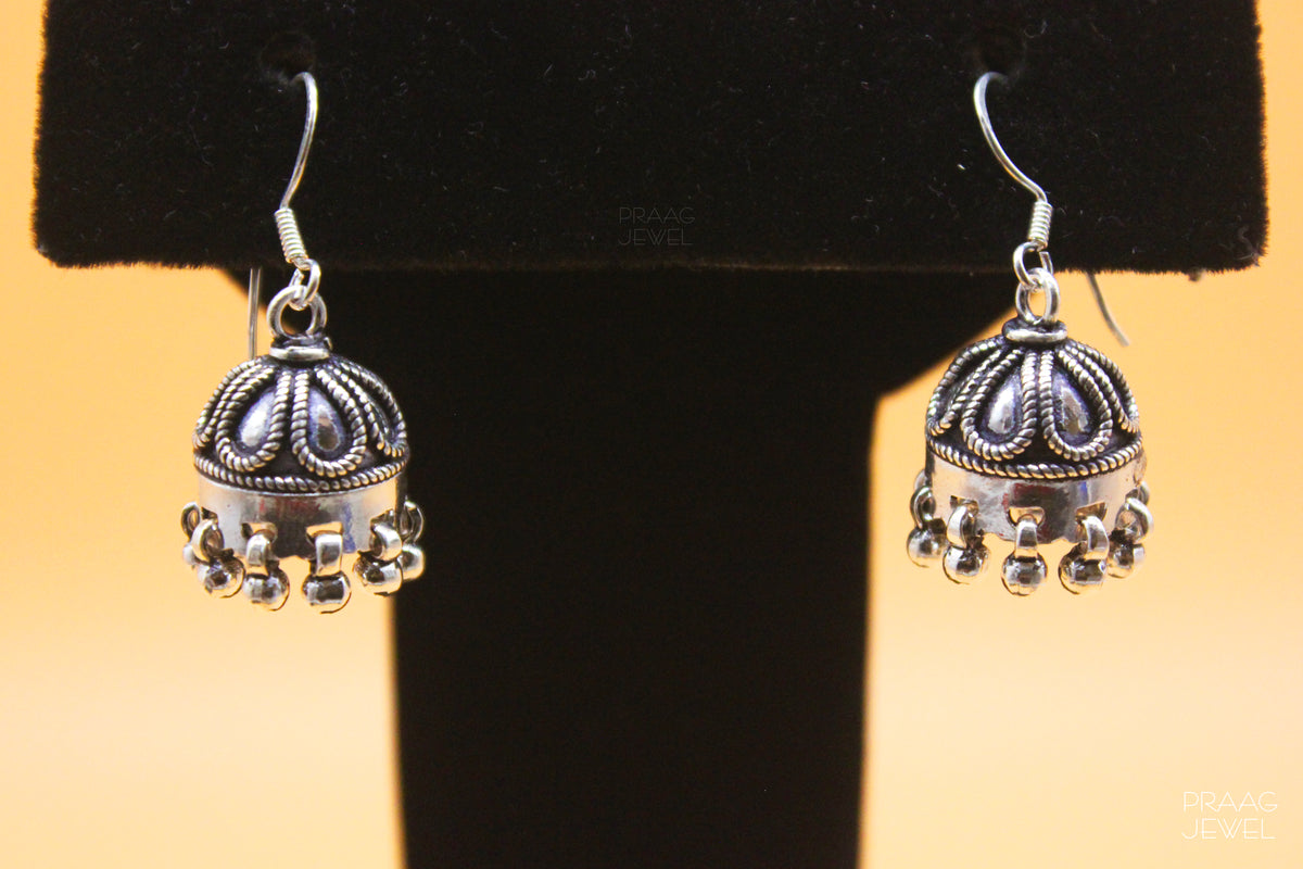 Silver Jhumka Image silver jhumka Image | Silver Earring | Jhumka| 925 Silver Earring | Earrings For Girls 