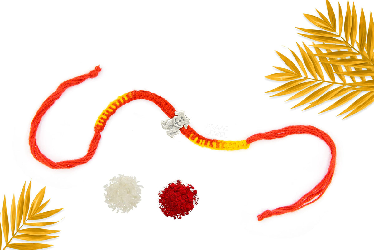 Silver Rakhi Image | silver rakhi | Pure silver rakhi | sterling silver rakhi | 925 silver rakhi | Praag Jewel |