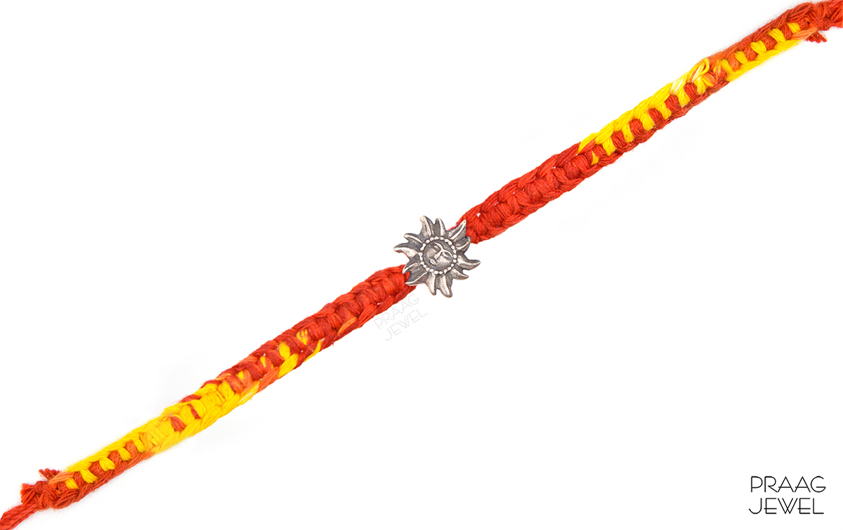 Silver Rakhi Image | silver rakhi | Pure silver rakhi | sterling silver rakhi | 925 silver rakhi | Praag Jewel |